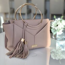 Bebe Nude LA Tote Bag With Golden Iron Handles 