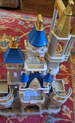 DISNEY CASTLE with lights and fireworks