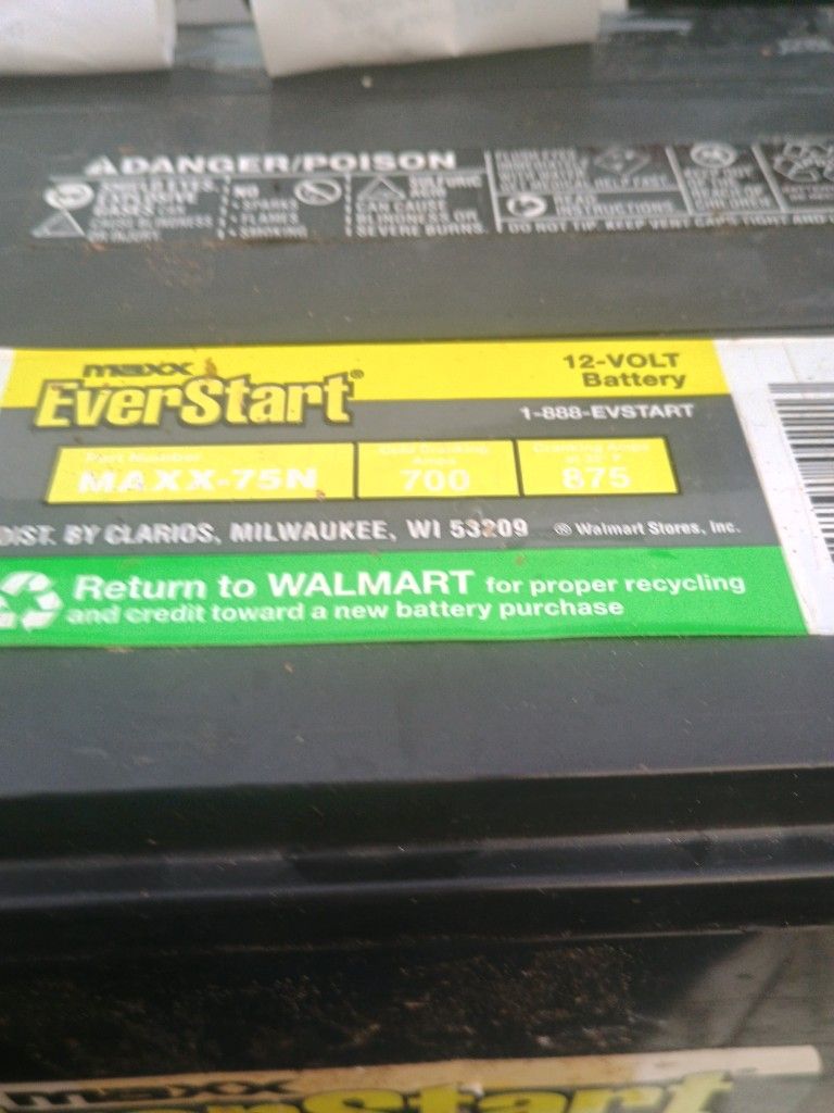 Certified Battery Side Post Max Ever Start 700 Amps Tested At 95%