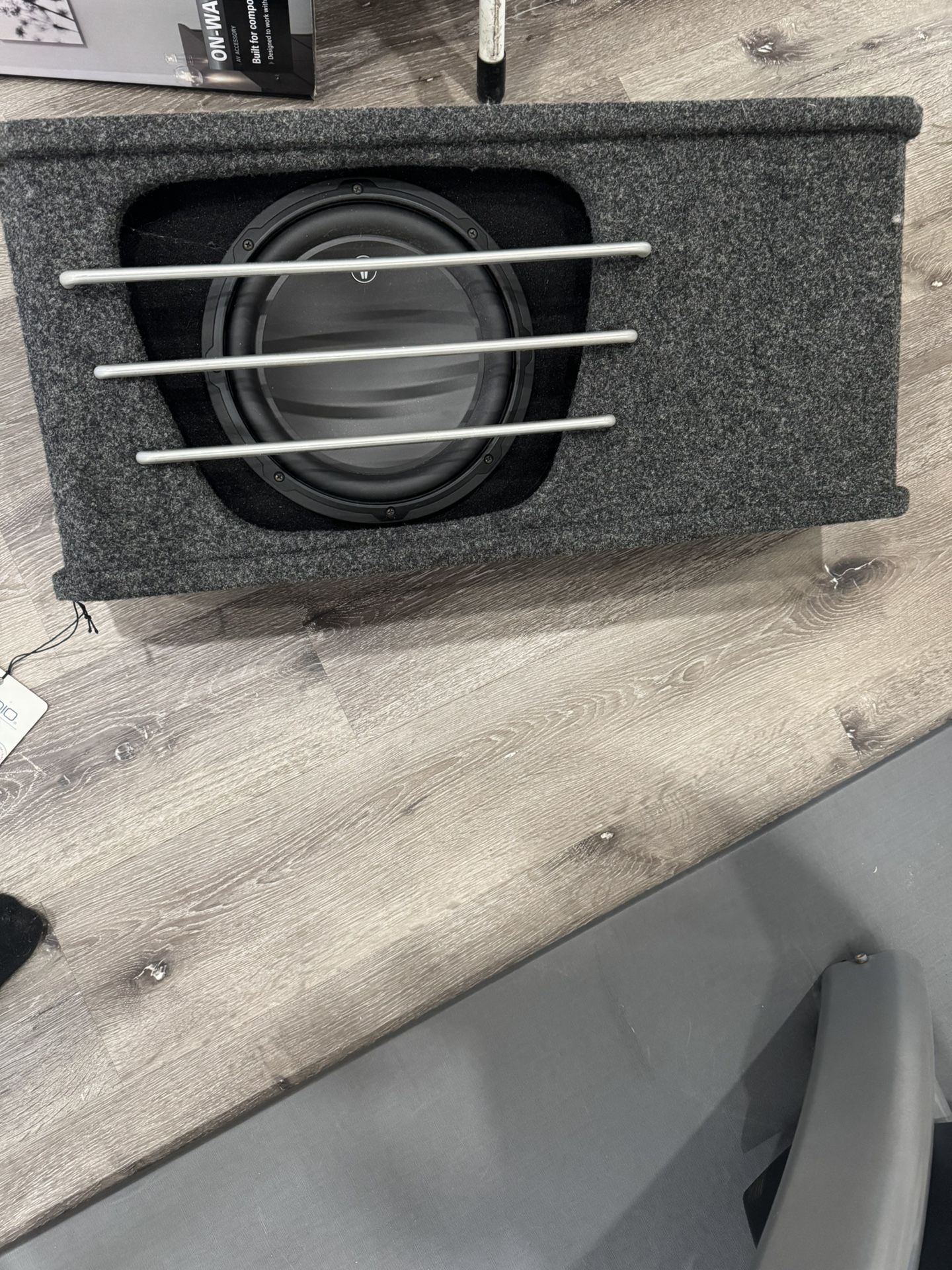 JL audio H.O. Wedge Cat Subwoofer And JL audio Car Amp