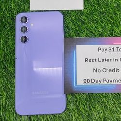 Samsung Galaxy A54 128gb Unlocked FREE Smartwach/ Headphones. Pay $1 Today Rest in payments. NO CREDIT NEEDED FINANCING 