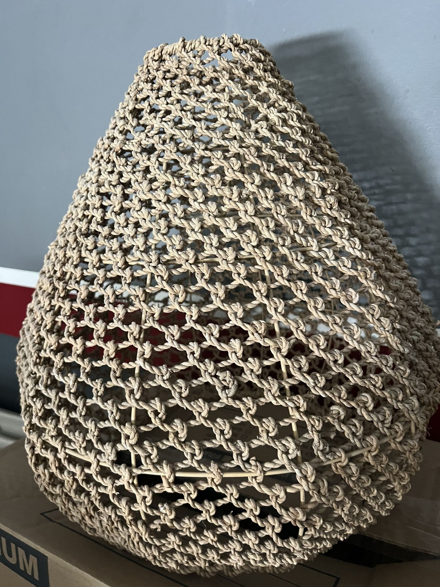 Vicente Natural Seagrass Teardrop Pendant Shade