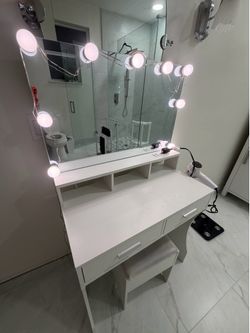 Vanity with lights