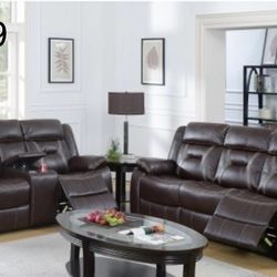 2 Pc Recliner Sofa And Loveseat Set