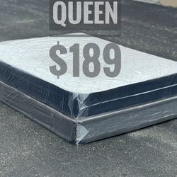 NEW Mattress Queen Size Regular With Box Spring // Offer  🚚