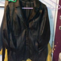 Women's Leather Jacket Size XXL