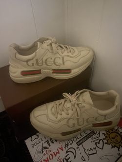 Gucci Rhyton Gucci Logo Leather Sneaker 