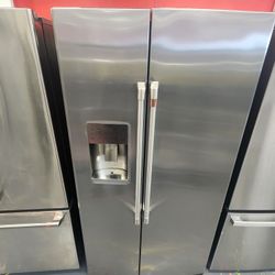 Black Friday Deal Cafe 36 Inch Side By Side Refrigerator Counter Depth 21.9 Cu Ft 