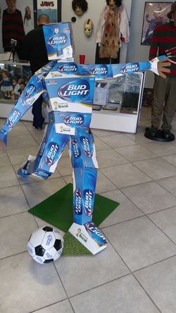 Bud light soccer advertisment peice..very rare