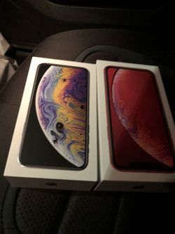 I have 2 iPhone X’s n xr 64gb sprint
