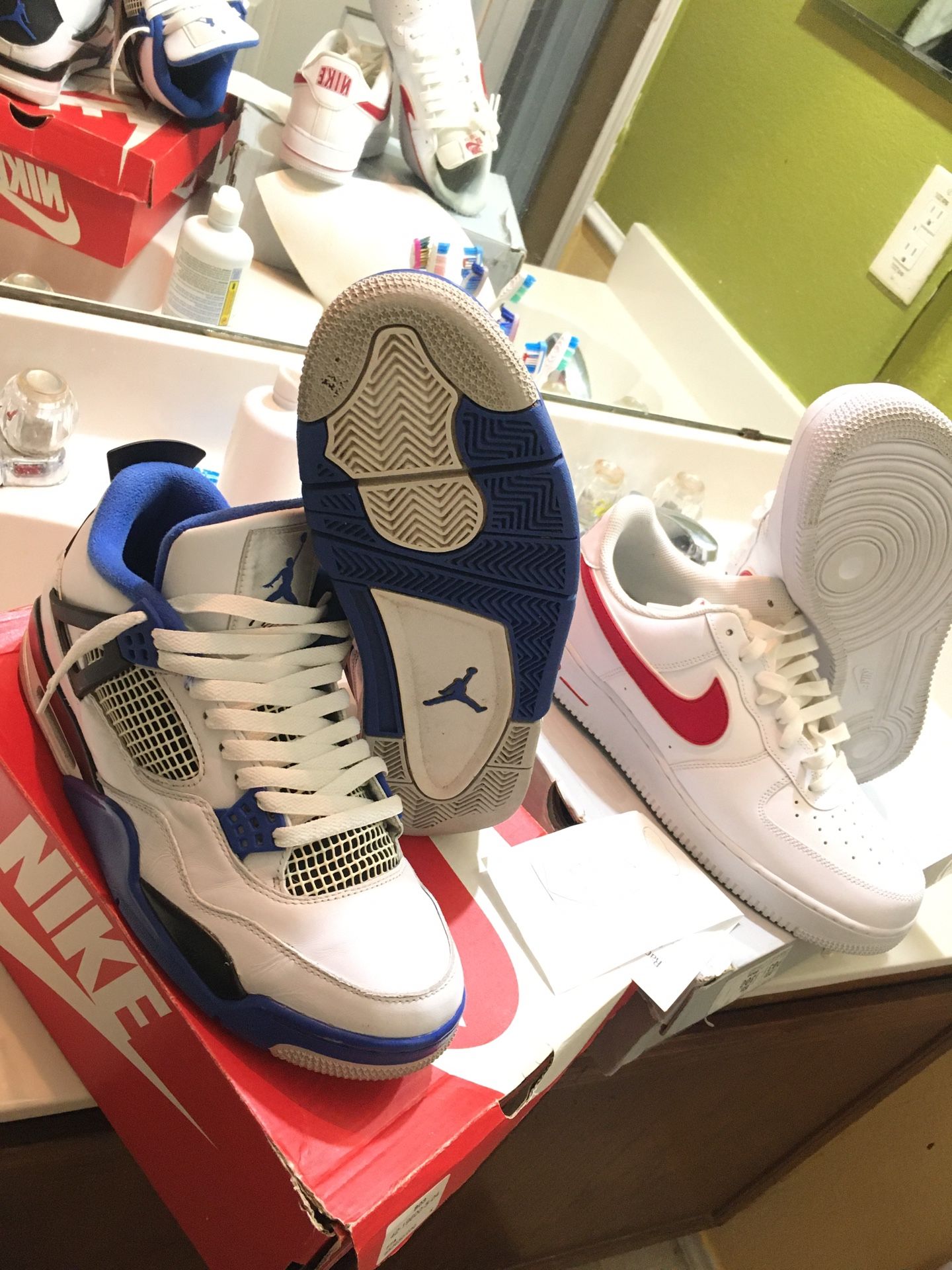 Jordan Motorsport 4/Nike Air Force 1 ‘07 3 BUNDLE STEAL