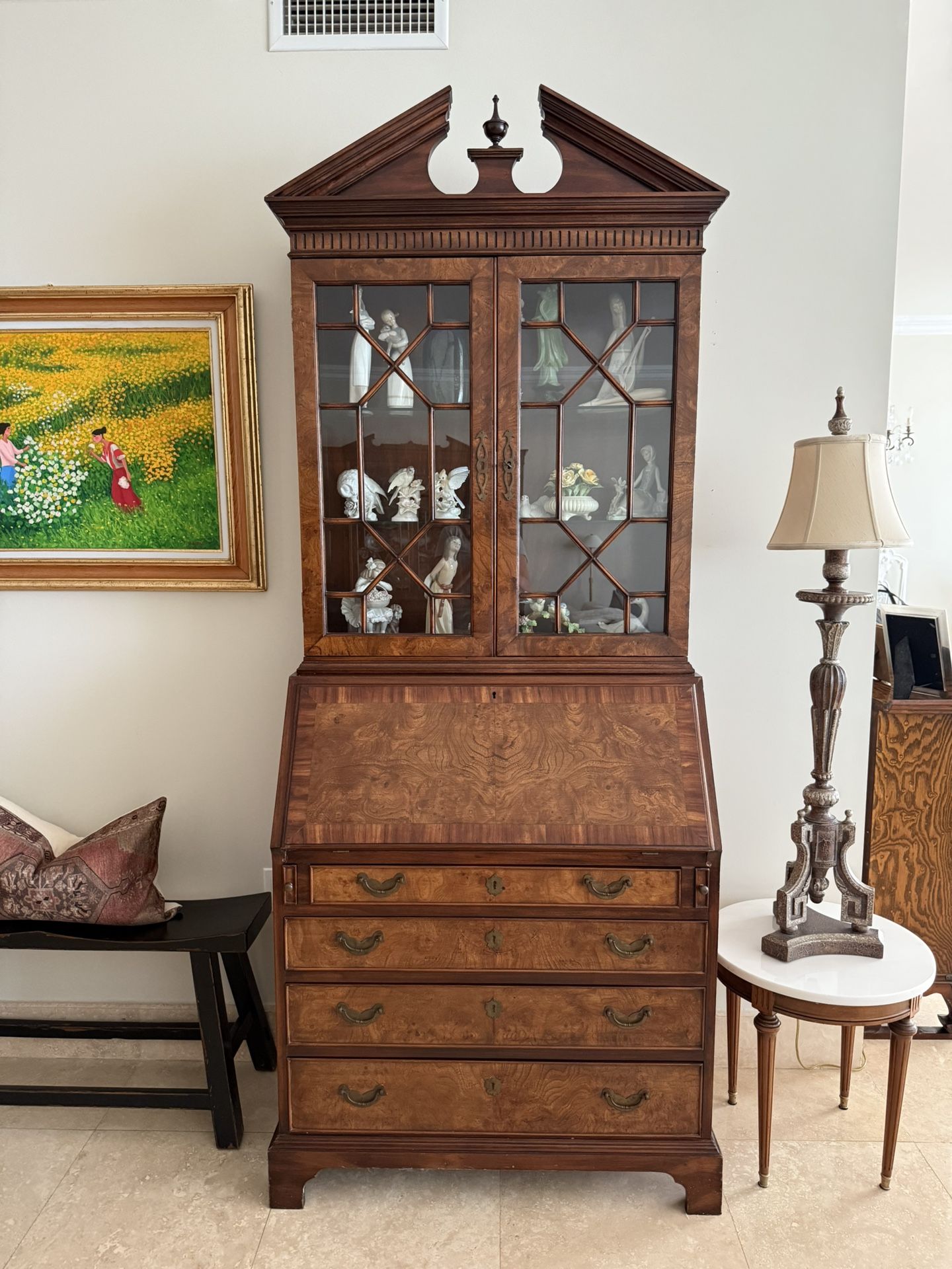Vintage Secretary Desk, Colonial Furniture Company, Mahogany Desk