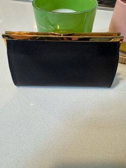 Designer leather wallet