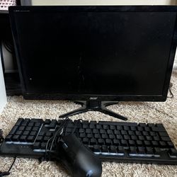 Computer/monitor/mouse And Keys And Parts 