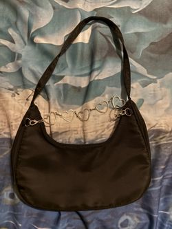Black Purse with Hearts