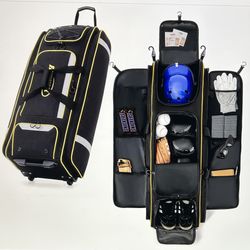 Fanwoli 100L Rolling Baseball Catchers Gear Bag 