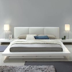 White Queen Bed Frame 