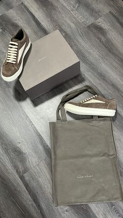 Rick Owens Brown Suede Sneakers Size 11 Brand New
