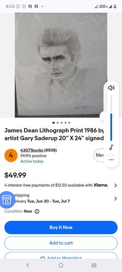 James Dean drawing