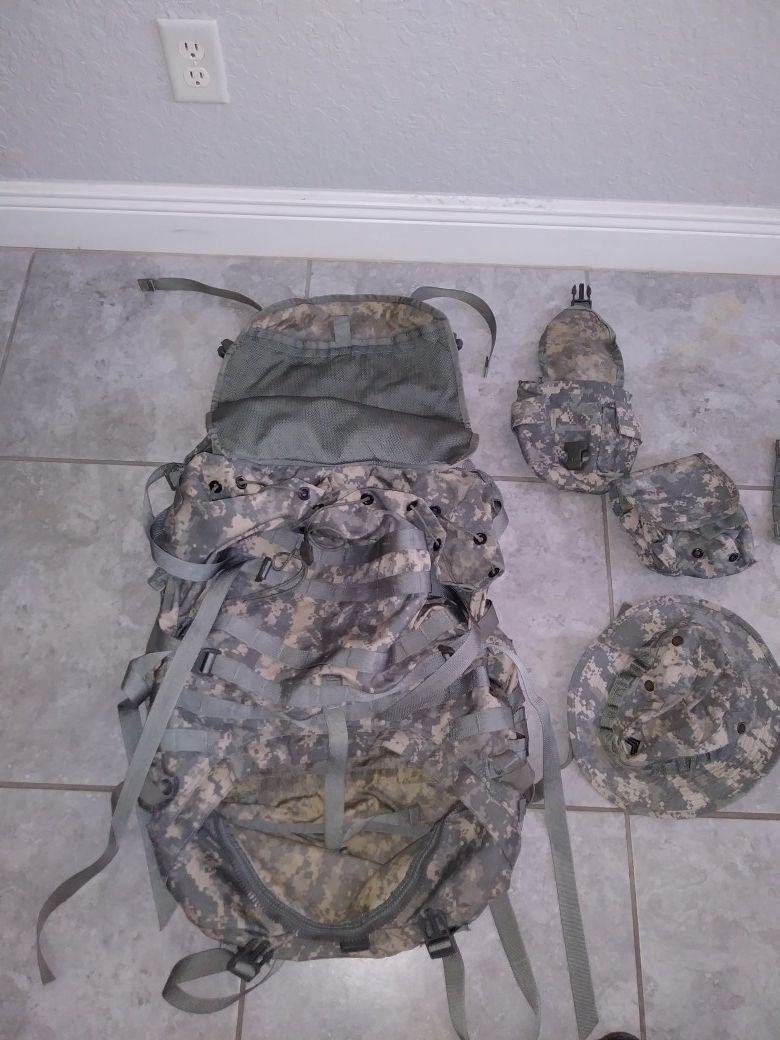 Hiking army backpack