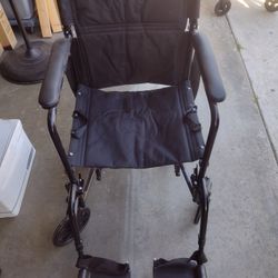 2 Aluminum Transport Wheelchairs (Black And Purple)