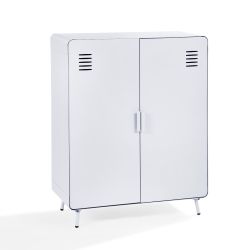 Light Blue White 2 DOORS Metal Storage Cabinet with Adjustable Shelves 31.5"W x 15.75"D x 40.16"H – 20% OFF Until Sept 30th