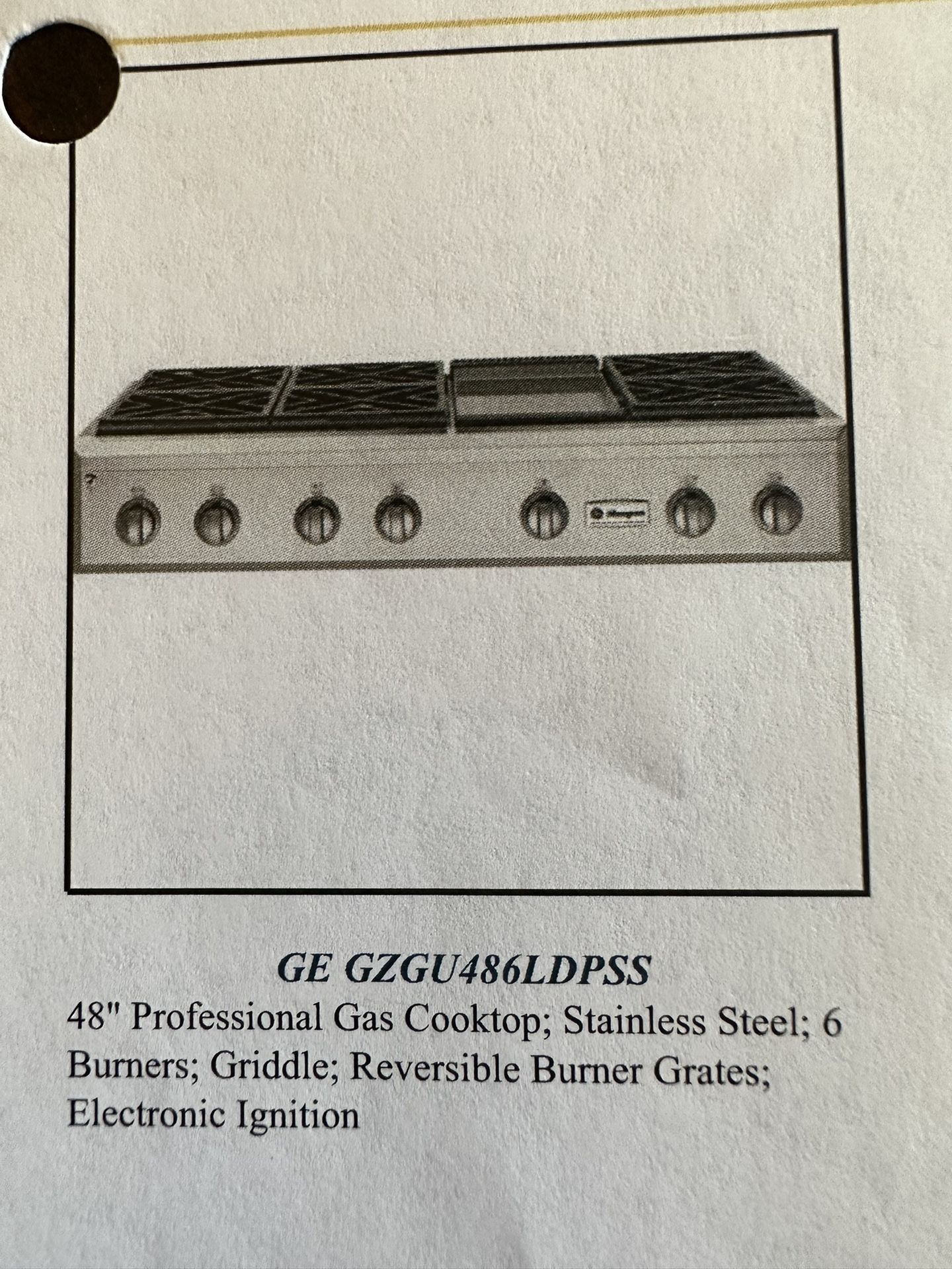 GE Monogram Cooktop GZGU486LDPSS 48” for Sale in Boerne, TX OfferUp