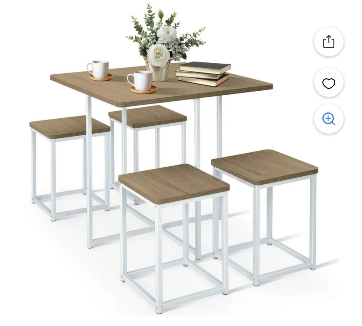 5 Piece Dining/Kitchen Table 4 Chairs + 1 Table