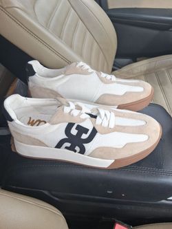 Sam Edelman Low-Top Sneakers White Beige size 8.5