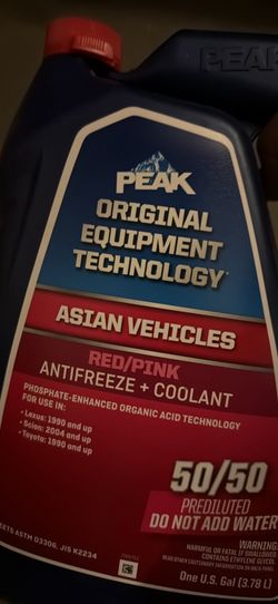 PEAK Antifreeze/ Coolant for Asian cars (50/50)