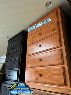 Oak pinewood five drawer dresser new chest cajonera Comoda de Pino