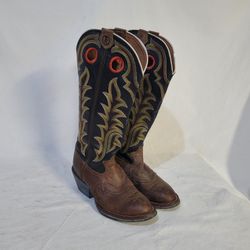 Tony Lama Buckaroo Cowboy Boots 8.5 Men