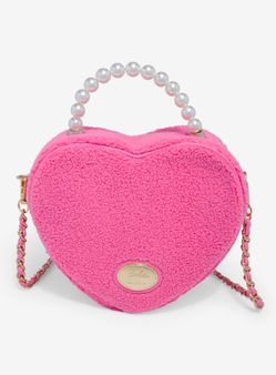 New Barbie Barbie crossbody pink faux fur Sherpa