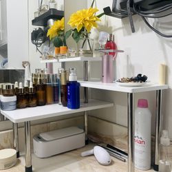  Bathroom Counter Organizer Corner Shelf – Bathroom Organization Bamboo 3 Tier Spice Rack Makeup Organizer Bookshelf Space Saving Rack Kitchen Office 