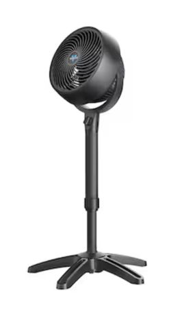 Vornado 9-in High Velocity Indoor Pedestal Fan, in Black