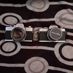 Minolta SrT101 and XG7 Cameras