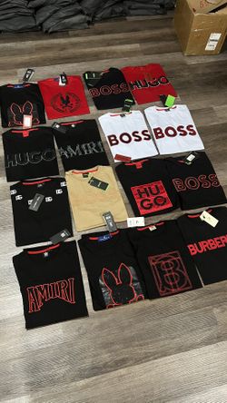 HUGO BOSS AMIRI BURBERRY T SHIRTS