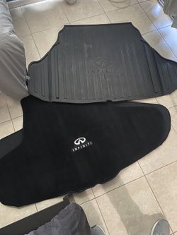 Q50 Trunk carpet, and rubber mat
