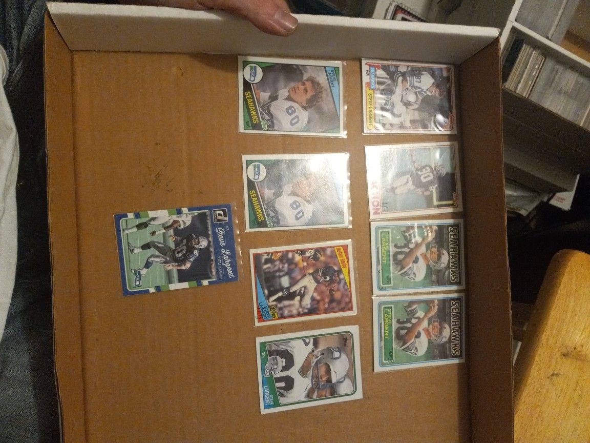 Steve Largent Football Card Lot