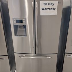 GE Stainless French Door Fridge Refrigerator