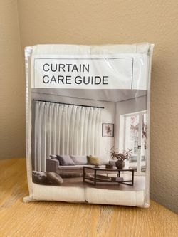 Pinch Pleated Linen Curtains 90 Inch,Birch Natural
