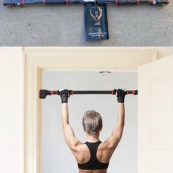 NEW DISUPPO Pull Up Bar for Doorway, No Screws, Upper Body Workout Bar w/ Adjustable Width Locking Mechanism - $25