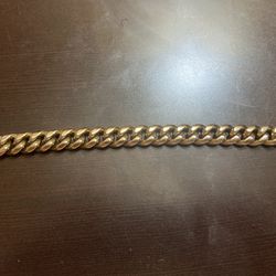 GoldPlated Cuban Bracelet 