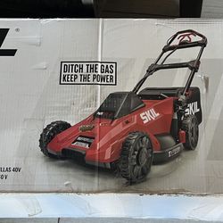 Skill PWRCORE 20in Brushless 40V Self-Propelled Lawn Mower with battery and charger NEW IN BOX