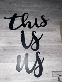 This Is us Wall Sign