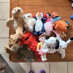 9 small random plushies