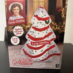 Little Debbie 4.5 ft Little Debbie Snack Cake Tree Christmas Airblown Yard Inflatable