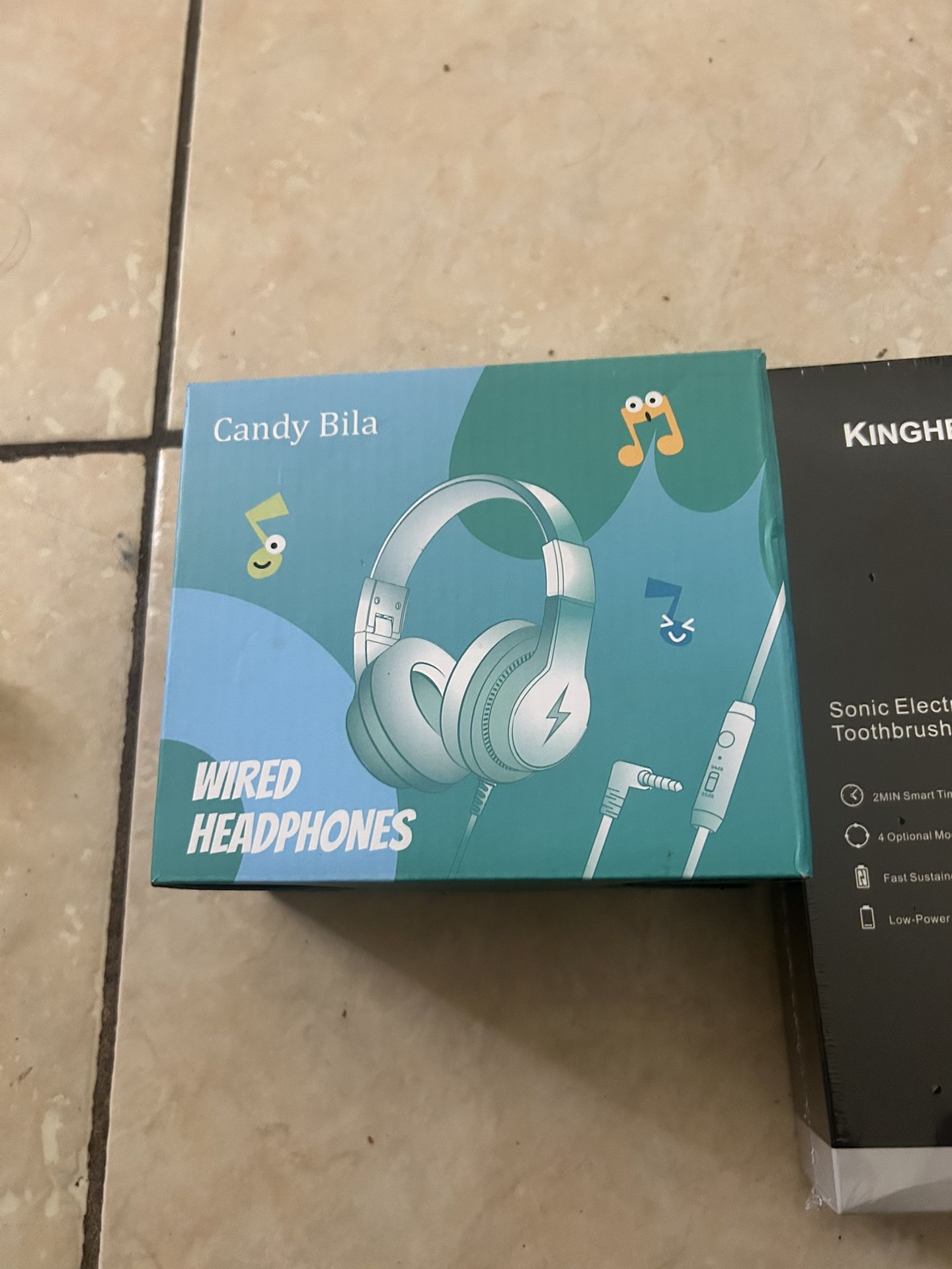 Candy Bila Headphones, Kingheroes Sonic Electric Toothbrush C2pro