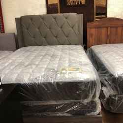 New Queen Size Bed With New Mattress And Boxspring Included 