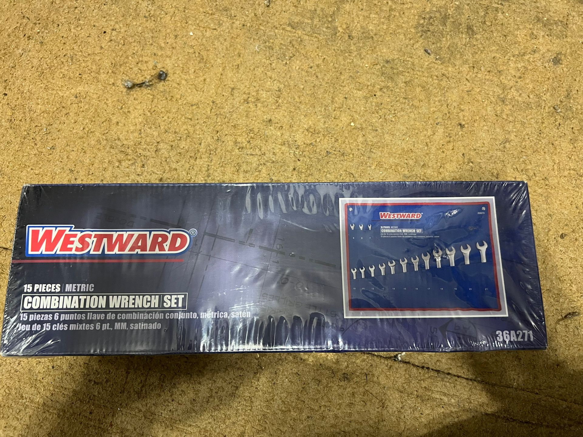 Westward 15 Piece Metric Wrench Set